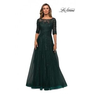 NEW LA FEMME Women's Emerald Maxi Dress 28036 Size 12